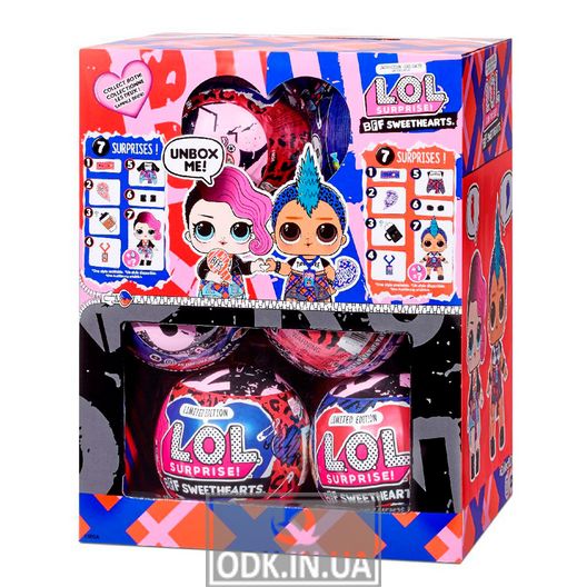 Ігровий набір з лялькою L.O.L. Surprise! серії Валентинки" - Панк та Рокер"
