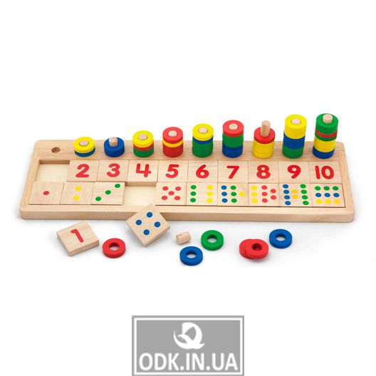 Wooden Training Set Viga Toys Numbers and Counting (59072)