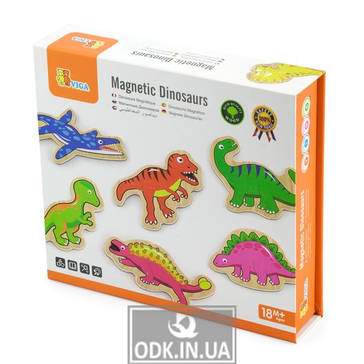 Set of magnets Viga Toys Dinosaurs, 20 pcs. (50289)