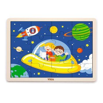 Дерев'яний пазл Viga Toys У космосі, 16 ел. (51457)
