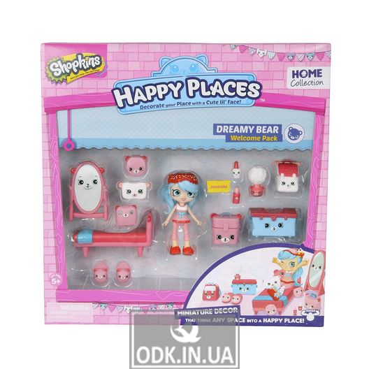 Ігровий набір з лялькою HAPPY PLACES S1 - СПАЛЬНЯ ДЖЕССІ КЕЙК