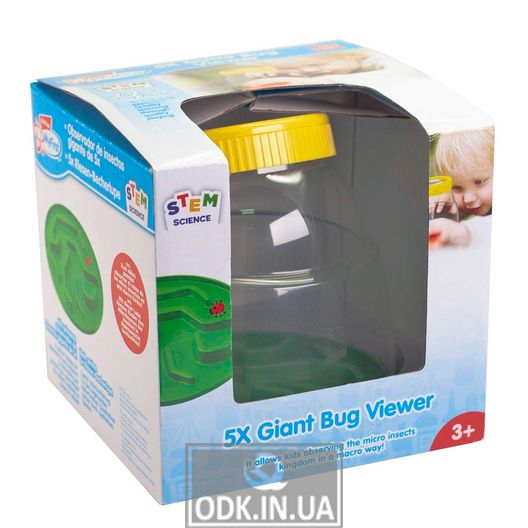 Контейнер для насекомых Edu-Toys с лупой 5x (JS010)