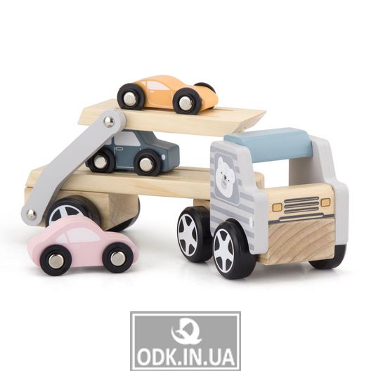 Дерев'яна іграшкова машинка Viga Toys PolarB Автовоз (44014)
