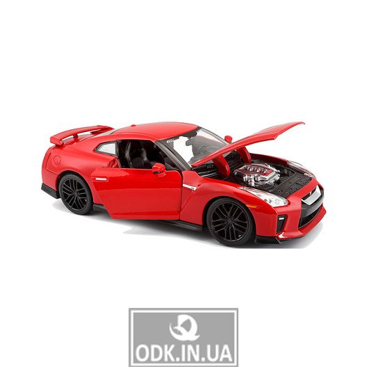 Car model - Nissan Gt-R (assorted red, white metallic, 1:24)