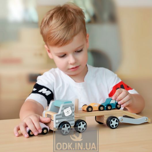 Wooden toy car Viga Toys PolarB Autotransporter (44014)