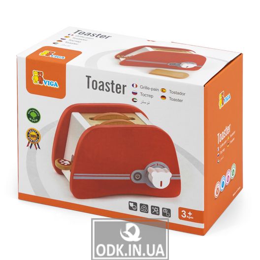 Игрушечный тостер Viga Toys из дерева (50233)