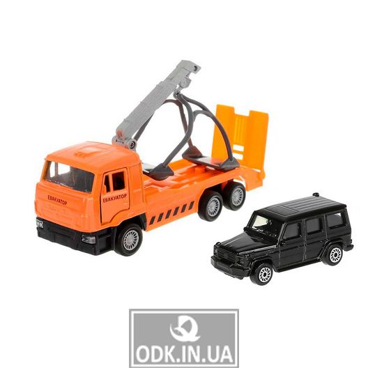 Game set - Tow truck (tow truck, licensed typewriter)