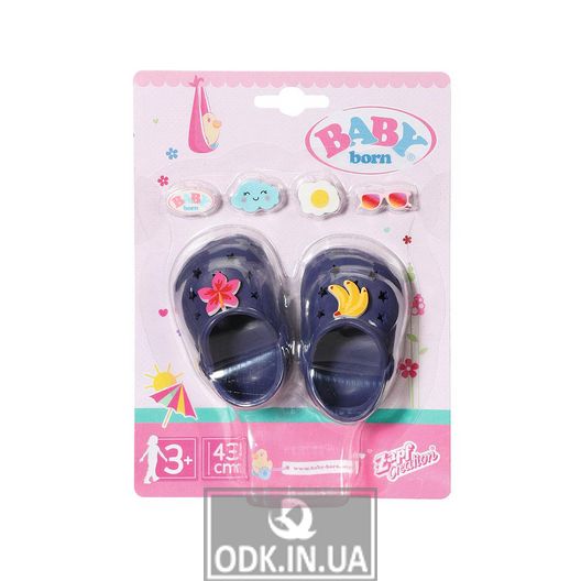 Взуття для ляльки BABY born - Святкові сандалі з значками