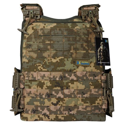 Тактичний жилет - плитоноска (чохол) Ares gen.2 зі швидким бічним і верхнім скиданням піксель (без плит) (00000001961)