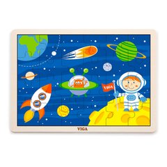 Wooden puzzle Viga Toys In space, 24 el. (51461)
