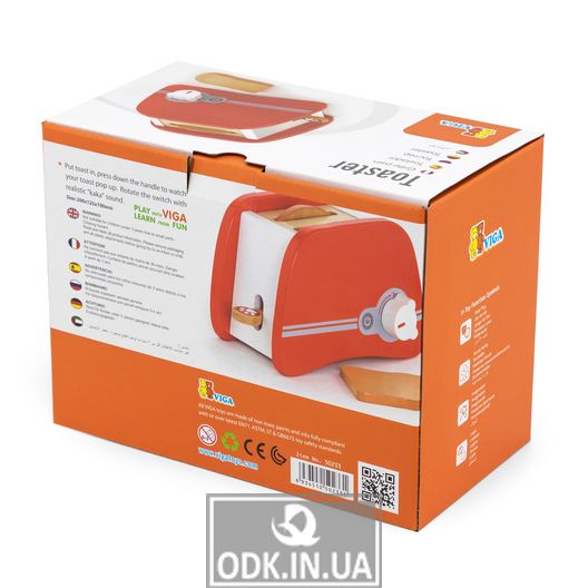 Toy toaster Viga Toys from a tree (50233FSC)