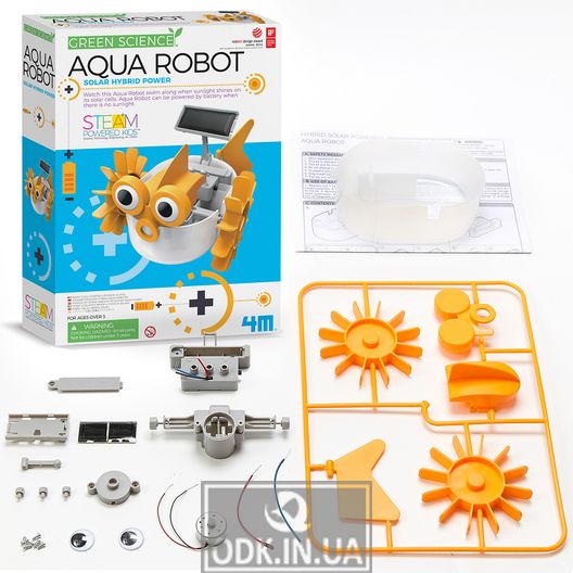 Aquarium robot on a solar battery with your own hands 4M (00-03415)