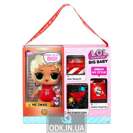 Набір з мега-лялькою L.O.L. Surprise! серії Big B.B.Doll" - Леді-DJ"
