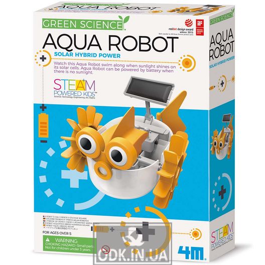 Aquarium robot on a solar battery with your own hands 4M (00-03415)