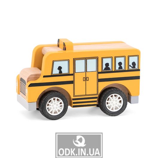 Дерев'яна машинка Viga Toys Шкільний автобус (44514)
