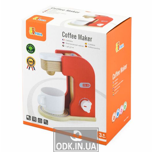 Toy coffee machine Viga Toys from a tree (50234FSC)