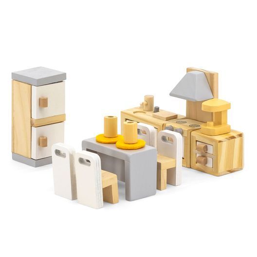 Дерев'яні меблі для ляльок Viga Toys PolarB Кухня та їдальня (44038)