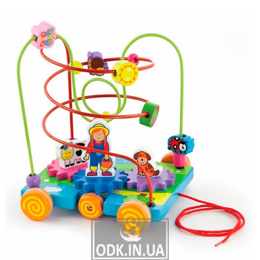 Wooden maze wheelchair Viga Toys Gears (50120)