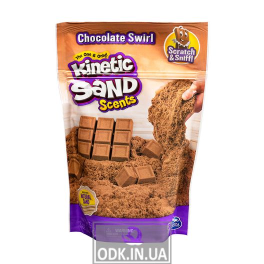 Песок для детского творчества с ароматом - Kinetic Sand Горячий шоколад