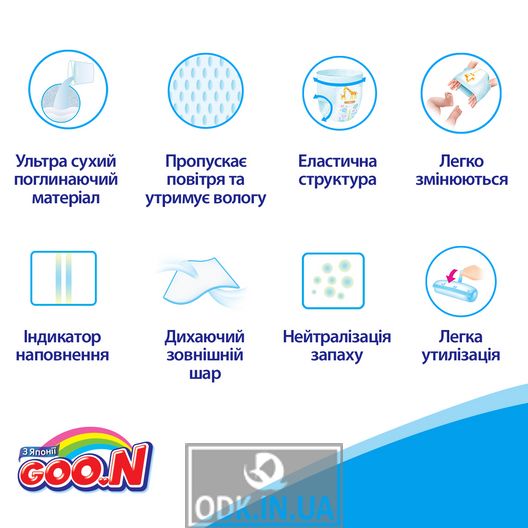 Трусики-подгузники Goo.N для мальчиков коллекция 2019 (L, 9-14 кг)