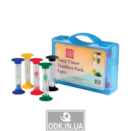 Edu-Toys hourglass set for teacher, 5 pcs. (GM194)