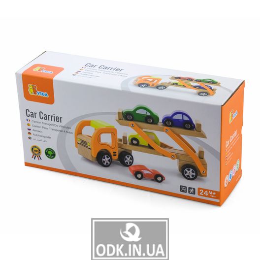 Wooden toy car Viga Toys Trailer (50825)