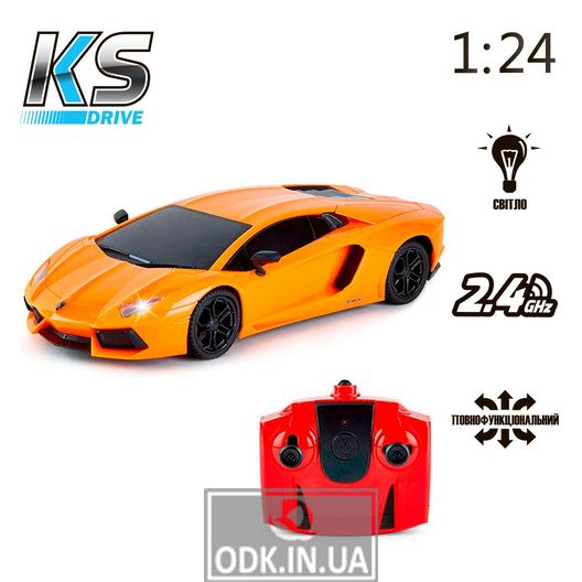 KS Drive car on r / k - Lamborghini Aventador LP 700-4 (1:24, 2.4Ghz, orange)