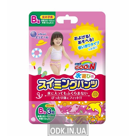 Трусики-подгузники для плавания Goo.n для девочек (Xl, от 12 кг) Коллекция 2017 года