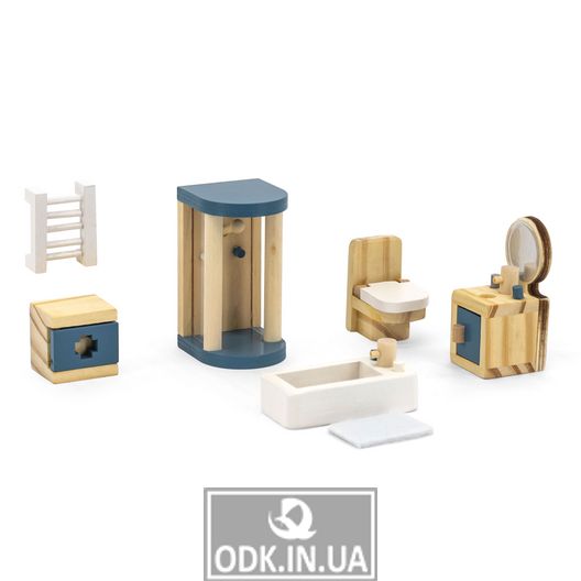 Деревянная мебель для кукол Viga Toys PolarB Ванная комната (44039)