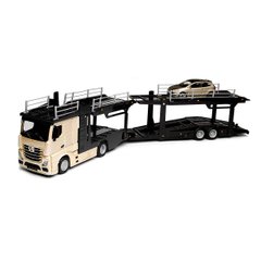 Game Set - Mercedes-Benz Actros Motor Vehicle With Vw Polo Gti Mark 5 Car Model