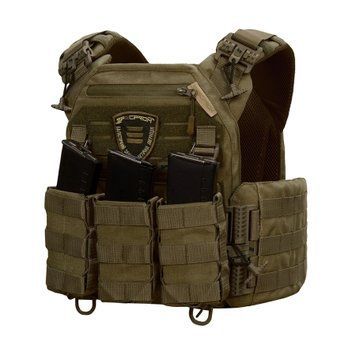 Плитоноска Warmor gen.3 Pro Олива. Система швидкого зняття. 3 підсумки