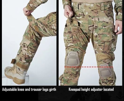 Штани IDOGEAR G3 V2 Combat Suit & Pants IG-PA3205 з наколінниками Multicam размер L, 27