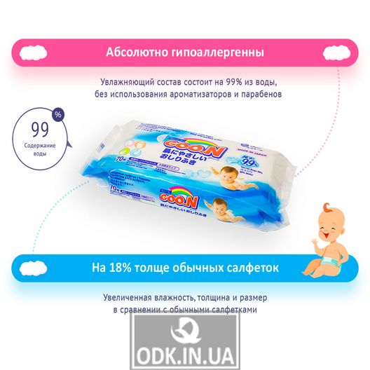 Goo.N Wet Wipes For Sensitive Skin Collection 2018 (Enlarged)
