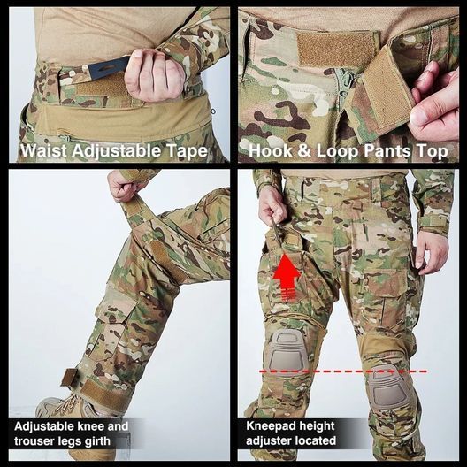 Штани IDOGEAR G3 V2 Combat Suit & Pants IG-PA3205 з наколінниками Multicam размер L, 27