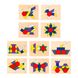 Geometric mosaic Viga Toys wooden with patterns (50029)