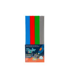 Set of Rods for 3D Pen 3Doodler Start - Mix (24 Pcs: Gray, Blue, Green, Red)