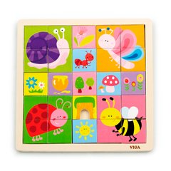 Wooden puzzle Viga Toys Insects, 25 el. (50150)