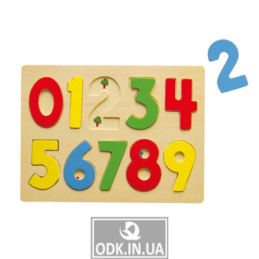 Wooden jigsaw puzzle Viga Toys Figures (58545)