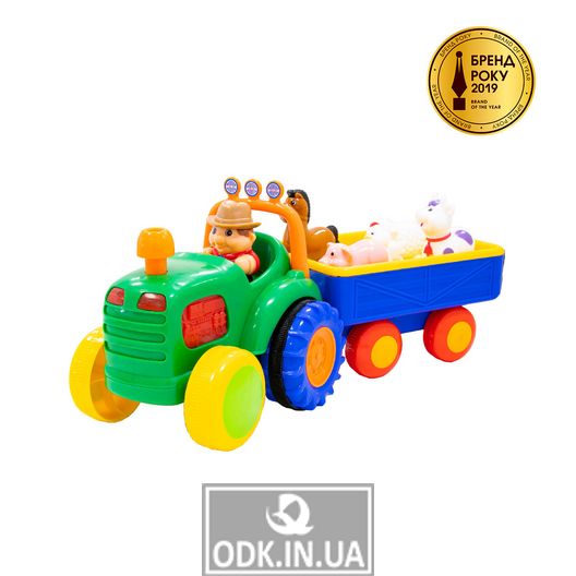 Іграшка На Колесах - Трактор З Трейлером (Українською)
