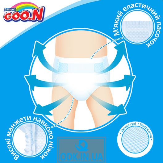 Подгузники Goo.N для детей коллекция 2020 (размер M, 6-11 кг)