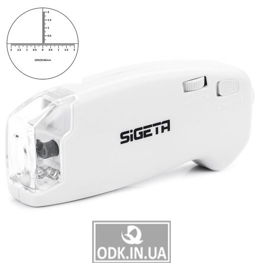 SIGETA MicroGlass 40x R / T with scale
