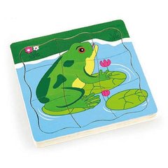 Wooden multilayer puzzle Viga Toys Frog (59516VG)