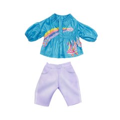 BABY born doll clothes set - Sister's casual (blue)
