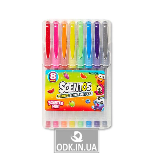 Set of fragrant gel pens - Shimmering colors
