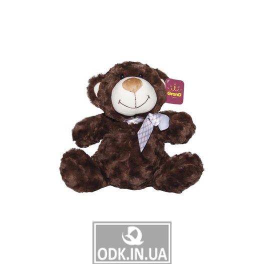 Soft Toy - Brown bear with a bow (25 cm)