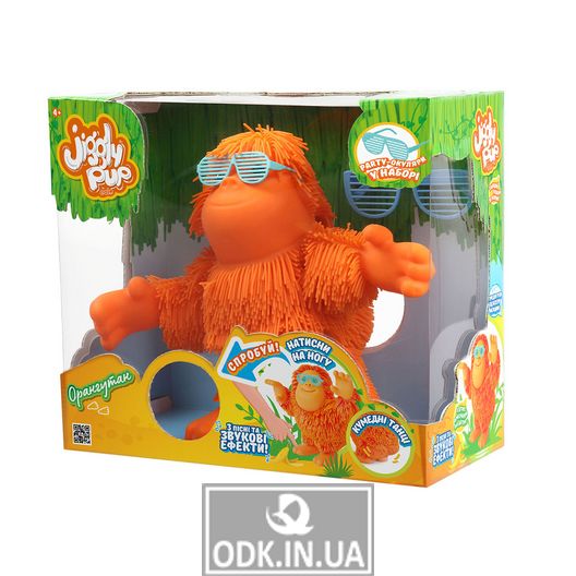 Jiggly Pup Interactive Toy - Orangutan Dancer (Orange)