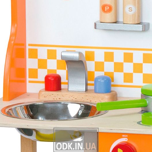 Viga Toys children's kitchen from a tree with ware (50957FSC)