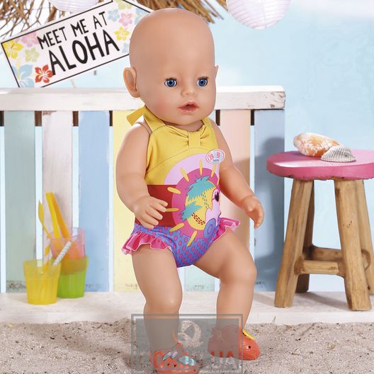 Clothes for a doll of BABY born - Festive bathing suit S2 (with a duckling)