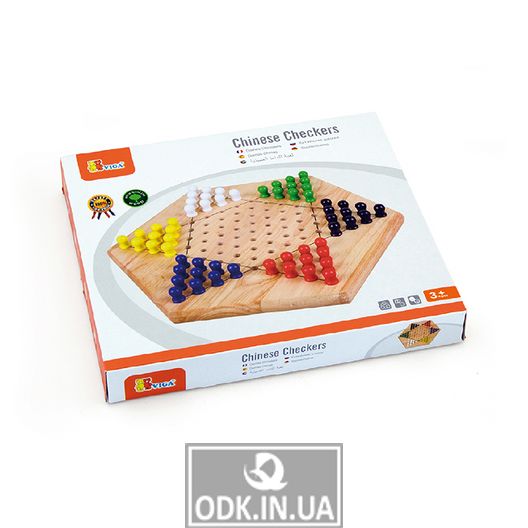 Wooden Board Game Viga Toys Chinese Checkers (56143)