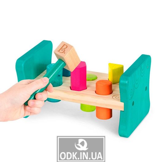 Розвиваюча дерев'яна іграшка-сортер - Бум-Бум